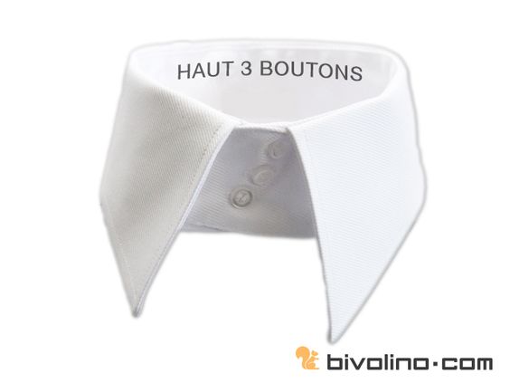 Col haut 3 boutons